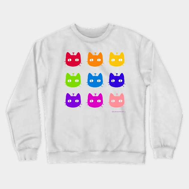 9 colorful Kitty by Sunnie Meowtlu Crewneck Sweatshirt by SunnieDu